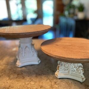 Gorgeous solid wood risers for decor! Display food or Cake Stands